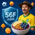 Retrato de um especialista com traços gaúchos, tomando chimarrão.